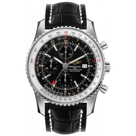 breitling a2432212 b726-453a|Breitling Navitimer World Black Dial GMT Chronograph Mens Watch.